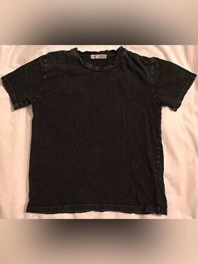KIDS Joah Love Vintage Washed Style Charcoal Cotton T-Shirt - SIZE 8